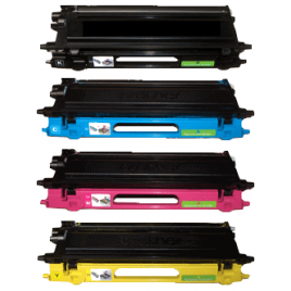 Pack de 4 Toners compatibles BROTHER TN-135-BK + C + M + Y - 5 000 + 3x 4 000 pages