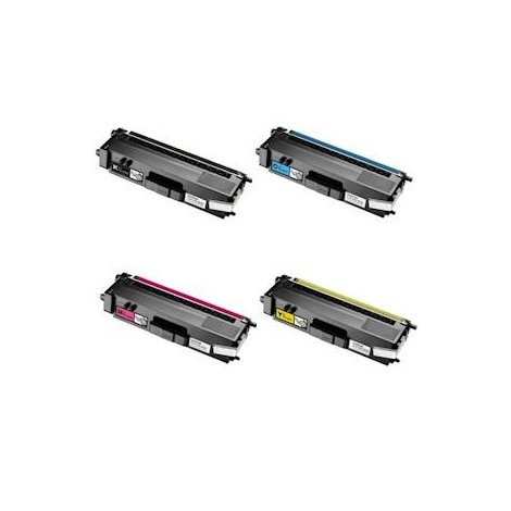 Pack de 4 Toners compatibles BROTHER TN-325-BK + C + M +Y - 4 000 + 3x 3 500 pages