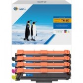 Pack de 4 Toners compatibles BROTHER TN-247-BK + C + M + Y - 3 000 + 3x 2 300 pages