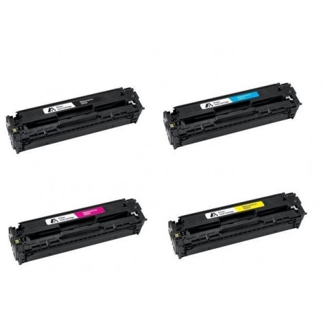 Pack de 4 Toners compatibles CANON 718 BK + C + M + Y - 4 400 + 3x 2 800 pages