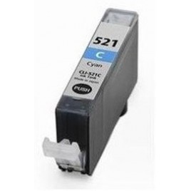 CLI-521C Cyan, Cartouche compatible CANON - 9ml