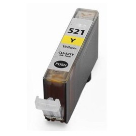 CLI-521Y Jaune, Cartouche compatible CANON - 9ml