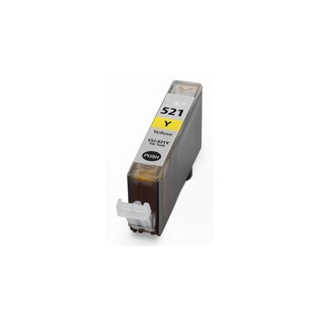 CLI-521Y Jaune, Cartouche compatible CANON - 9ml