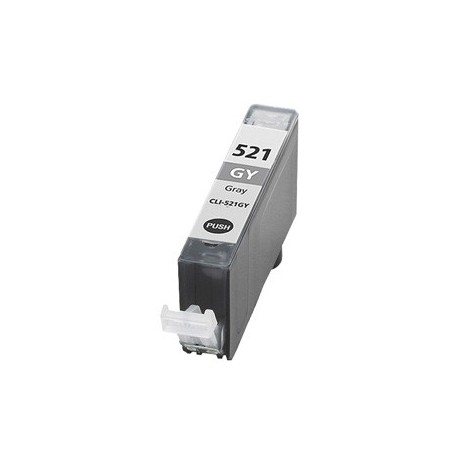 CLI-521GY Gris, Cartouche compatible CANON - 9ml