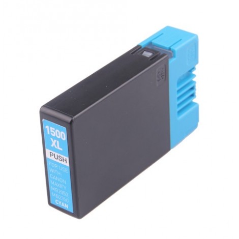 PGI-1500C XL Cyan, Cartouche compatible CANON - 14ml - 1050 pages