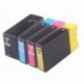 Pack PGI-1500XL Noir + Cyan + Magenta + Jaune, Cartouche compatible CANON - 1x 36ml + 4x 14ml