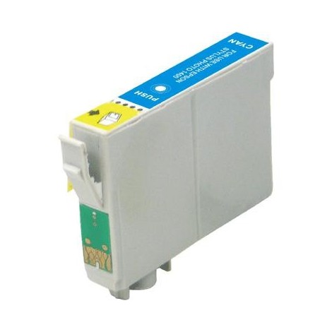 T0332 Cyan, Cartouche compatible EPSON - 17ml