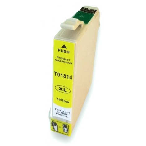 T1814 Jaune, Cartouche compatible EPSON - 13ml - 450 pages