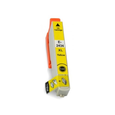 T2424 / T2434 Jaune, Cartouche compatible EPSON - 13.8ml