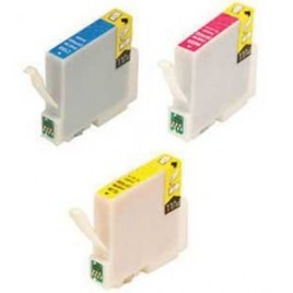 PACK 3 cartouches T0322 Cyan + T0323 Magenta + T0324 Jaune - 3 x 15.5ml