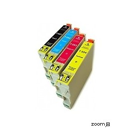 PACK 4 cartouches T0556 Noire + Cyan + Magenta + Jaune - 4 x 12.5ml