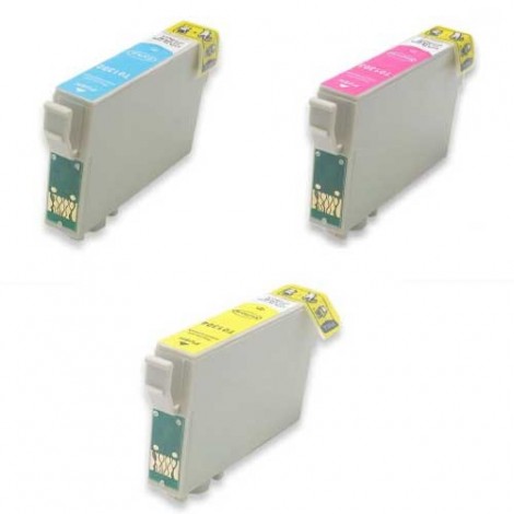 PACK 3 cartouches T1302 Cyan + T1303 Magenta + T1304 Jaune - 3 x 14ml