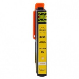 T3364 XL Jaune, Cartouche compatible EPSON - 11ml - 650 pages