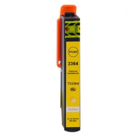 T3364 XL Jaune, Cartouche compatible EPSON - 11ml - 650 pages