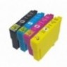 PACK 4 cartouches T02W64 502XL, Cartouche compatible Epson - 1 x 9.2ml + 3 x 6.4ml - 550 + 3x 470 pages