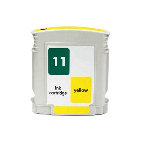 11 Jaune C4838AE, Cartouche compatible HP - 28ml