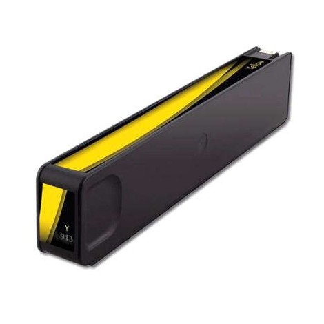 Recharge pour HP 913A Jaune F6T79AE, Cartouche rechargée HP - 50ml - 3000 pages