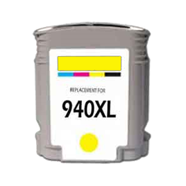 940 XL Jaune C4909AE, Cartouche compatible HP - 28ml