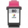 N°80 Couleurs 12A1980, Cartouche compatible LEXMARK - 21ml