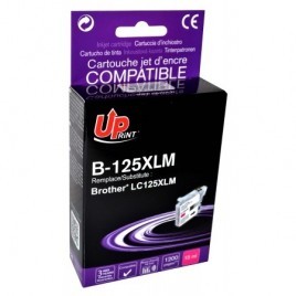 Uprint B-125XLM Magenta, Cartouche compatible BROTHER LC-125M - 1200 pages - 15ml