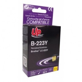 Uprint B-223Y Jaune, Cartouche compatible BROTHER LC-223Y - 550 pages - 8ml