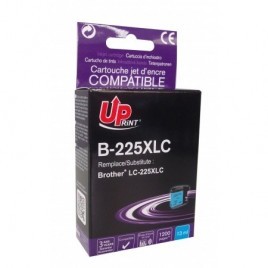 Uprint B-225C Cyan, Cartouche compatible BROTHER LC-225C - 1200 pages - 13ml