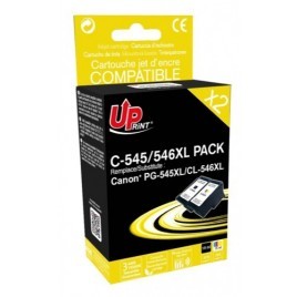 Uprint C-545/546XL PACK Noir + Couleur Recharge Canon PG-545XL et CL-546XL, Pack cartouches rechargées CANON Grande Capacité