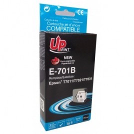 Uprint E-701B Noir T7011 XXL, Cartouche compatible EPSON T7011 - T7021 - T7031 - Pyramide - 3400 pages - 60ml