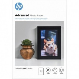 Q8691A Papier 10x15cm Photo Glossy HP ADVANCED 25 feuilles (250g/m2)