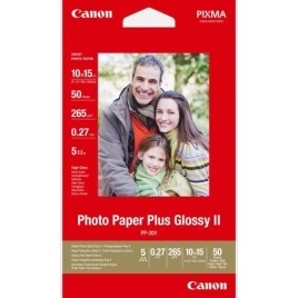 Papier 10x15cm Photo CANON Plus Glossy II - 2311B003 (50 feuilles 260g/m2)