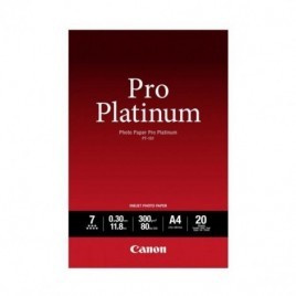 Papier A4 CANON Photo Paper Pro Platinum PT-101 (20 feuilles, 21x29,7cm, 300 g/m2) - 2768B016