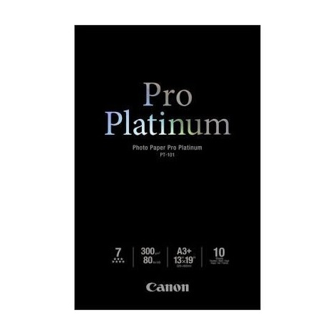 Papier A3+ CANON Photo Paper Pro Platinum PT-101 (10 feuilles A3+ 33x48cm, 300 g/m2)