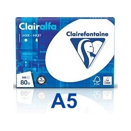 Ramette de papier Clairefontaine A5 500 feuilles (80g/m2)