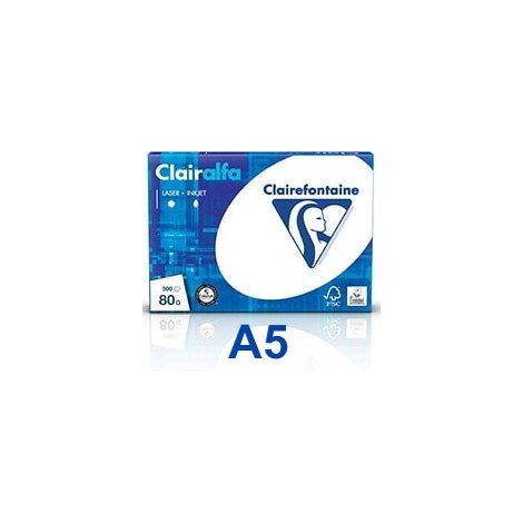 Ramette de papier Clairefontaine A5 500 feuilles (80g/m2)