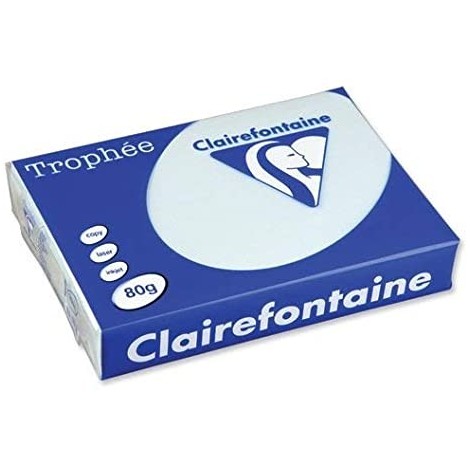 Ramette de papier couleur Bleu Clairefontaine Trophée A4 500 feuilles 1971 (80g/m2)