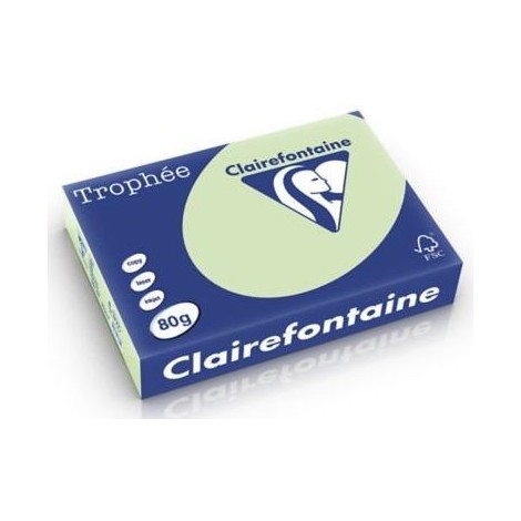 Ramette de papier couleur Vert Golf Clairefontaine Trophée A4 500 feuilles 1777 (80g/m2)