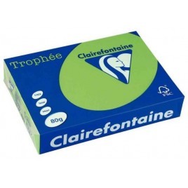 Ramette de papier couleur Vert Menthe Clairefontaine Trophée A4 500 feuilles 1875 (80g/m2)