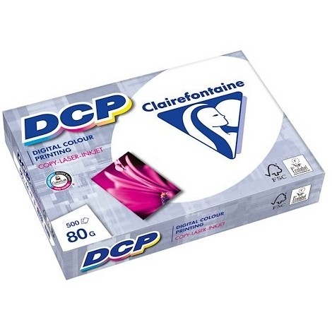 Ramette de papier Clairefontaine DCP A4 500 feuilles 1800 (80g/m2) - Très satiné