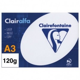 Ramette de papier Clairefontaine A3 250 feuilles (120g/m2)