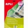 APLI - 20 Films Transparents - A4 (21 x 29,7 cm) 20 feuilles - Universel pour imprimante jet d'encre - Apli 01269