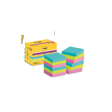 POST-IT Lot de 12 blocs notes Super Sticky POST-IT®