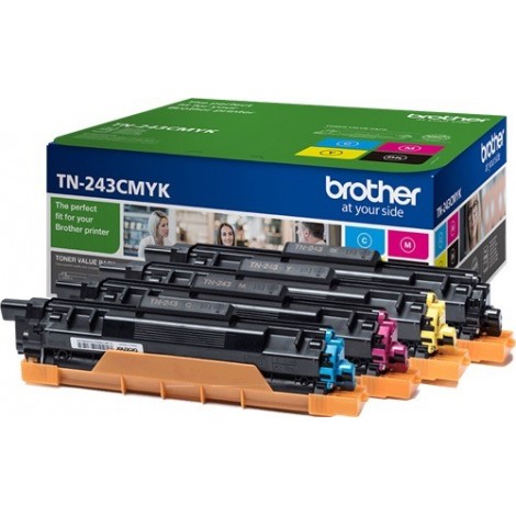 Pack ORIGINAL BROTHER 4x TN-243 Noir + Cyan + Magenta + Jaune - 4x 1 000 pages