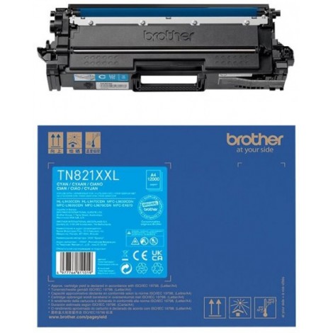 ORIGINAL BROTHER TN-821XXL Cyan - 12000 pages