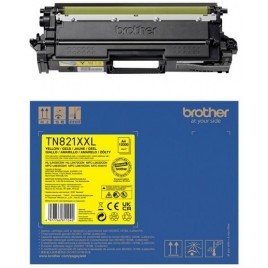 ORIGINAL BROTHER TN-821XXL Jaune - 12000 pages