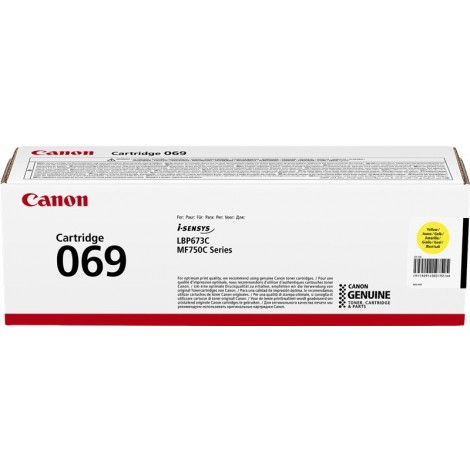 Toner Original CANON 069 Y Jaune - 5091C002 - 1900 pages