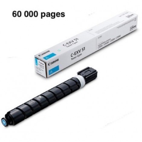 Toner Original CANON C-EXV51C Cyan - 0482C002 - 60000 pages