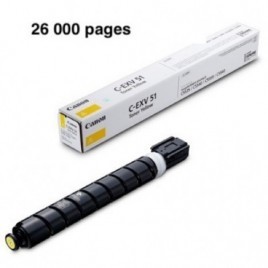 Toner Original CANON C-EXV51L Jaune - 0487C002 - 26000 pages