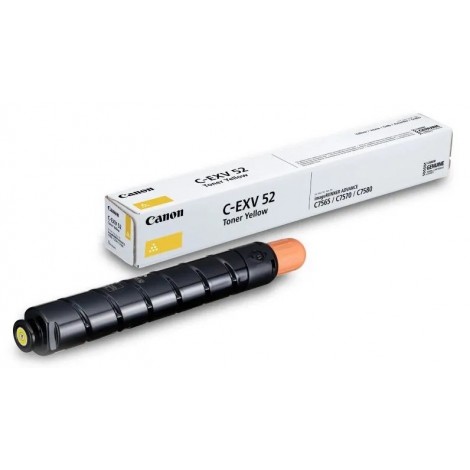 Toner Original CANON C-EXV52Y Jaune - 1001C002 - 66500 pages