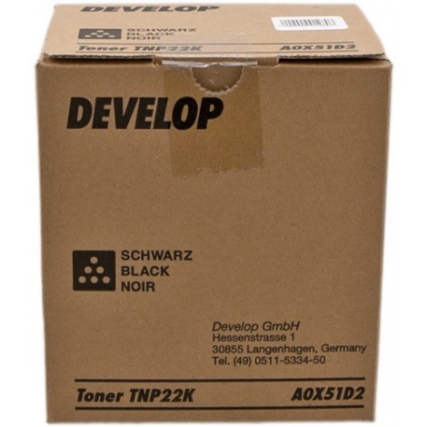 ORIGINAL Develop Toner noir A0X51D2 TNP-22K