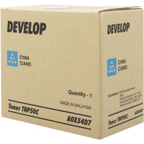 ORIGINAL Develop Toner cyan A0X54D7 TNP-50C ~5000 Pages